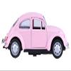 Berry President 1967 Classic Beetle Bug Vintage 1/32 Scale Diecast Metal Pull Back Car Model Toy for Gift/Kids (Pink) view 2