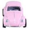Berry President 1967 Classic Beetle Bug Vintage 1/32 Scale Diecast Metal Pull Back Car Model Toy for Gift/Kids (Pink) view 4