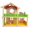 1 Bedroom Wooden Toy House 18.5 Inches view 1