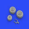 Eduard EDB648374 1:48-AeroL-29 Delfin Wheels Brassin kit, Various view 2