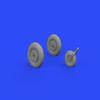 Eduard EDB648374 1:48-AeroL-29 Delfin Wheels Brassin kit, Various view 4