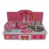 BestPysanky Wooden Pink Toy Kitchen Play Set 22 Inches view 1