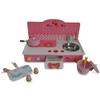 BestPysanky Wooden Pink Toy Kitchen Play Set 22 Inches view 2