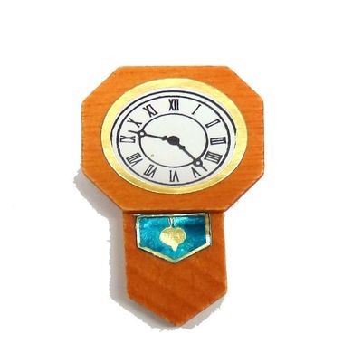 Melody Jane Dollhouse Regulator Wall Clock Miniature 1:12 Scale Accessory