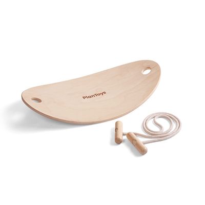 PlanToys Balance Board Wooden Movement Toy for Kids | Montessori Gross Motor & Coordination Activity for Balance, Core Strength & Focus | Eco-Friendly Educational Tool