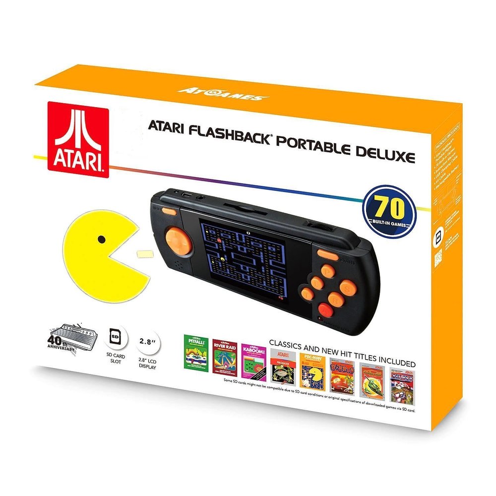 Atari Flashback Portable Deluxe built-in 70 Games SD Card slot Especial Edition
