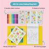 Tiger Tribe Coloring Set - Mermaids, Activity Set for Kids, incl. Stickers & Markers Portable Storage Box, Perfect for Travel, Great Gift view 2