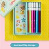 Tiger Tribe Coloring Set - Mermaids, Activity Set for Kids, incl. Stickers & Markers Portable Storage Box, Perfect for Travel, Great Gift view 4