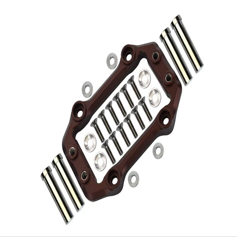 Aluminium Servo Mount for Arrma 1:8 KRATON 6S / Outcast 6S / Notorious 6S / KRATON 6S V5 / Notorious 6S V5 / 1:7 FIRETEAM 6S Upgrades - 1 Set Brown