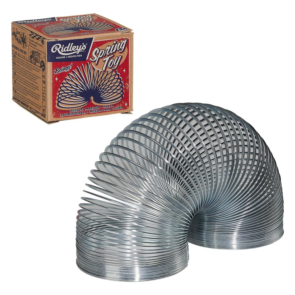 Ridley's | Spring Toy | Classic Toy for Hours of Fun | Silver Metal