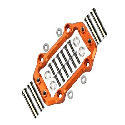 Aluminium Servo Mount for Arrma 1:8 KRATON 6S / Outcast 6S / Notorious 6S / KRATON 6S V5 / Notorious 6S V5 / 1:7 FIRETEAM 6S Upgrades - 1 Set Orange