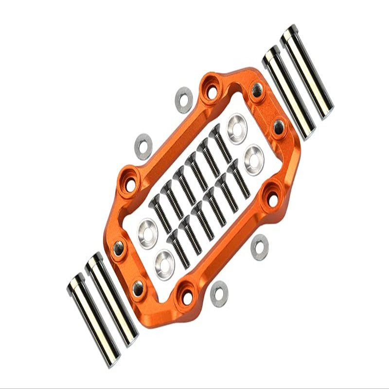 Aluminium Servo Mount for Arrma 1:8 KRATON 6S / Outcast 6S / Notorious 6S / KRATON 6S V5 / Notorious 6S V5 / 1:7 FIRETEAM 6S Upgrades - 1 Set Orange