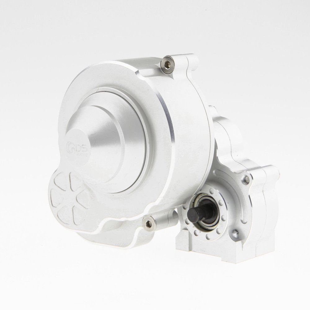 GDS Racing Alloy Gearbox w/Gear Set for Axial SCX10 (2nd Gen.) (Silver)