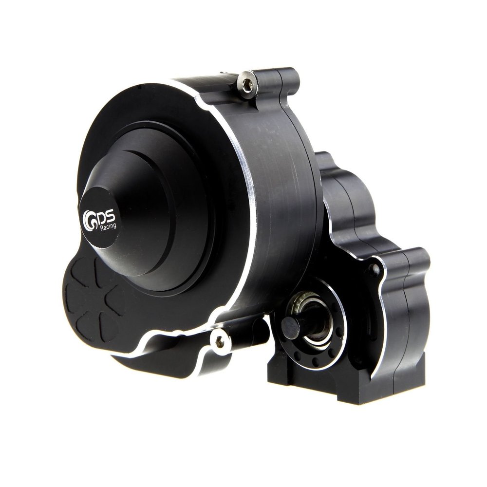 GDS Racing Alloy Gearbox w/Gear Set for Axial SCX10 (2nd Gen.) (Black)
