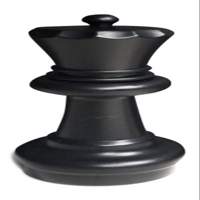 MegaChess Individual Chess Piece - Queen - 11.5 Inches Tall - Black