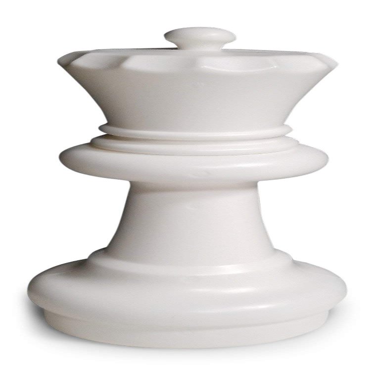 MegaChess Individual Chess Piece - Queen - 11.5 Inches Tall - White