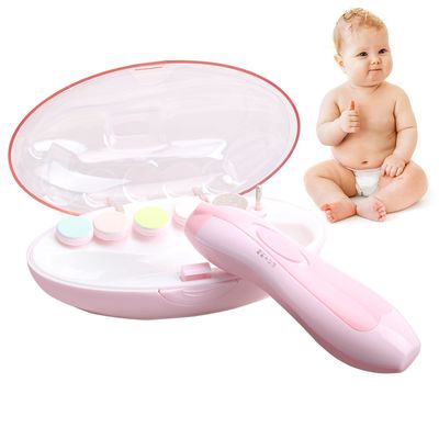 BMBZON Baby Nail File Safe Electric Baby Nail Trimmer Nail Clippers for Newborn,Todder,Infant Perfect Gift for Babies (pink)