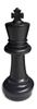 MegaChess Individual Chess Piece - King - 12 Inches Tall - Black or White view 1