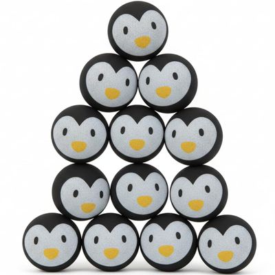 Fun Express Cute Penguin Bouncy Balls - Toys - VBS Vacation Bible School Supplies/Decor - 12 Pieces