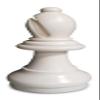 MegaChess Individual Chess Piece - Bishop - 12.5 Inches Tall - White view 1