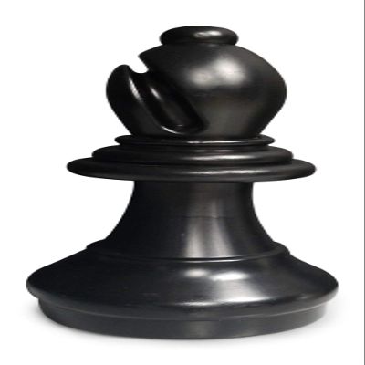 MegaChess Individual Chess Piece - Bishop - 12.5 Inches Tall - Black