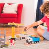 Driven by Battat  62pc Construction Playset for Kids  Toy Dump Truck & Accessories  Pretend Play  Toy Crane, Signs, Beams, & More  3 Years  Construction Crane Play Set (62pc) view 3