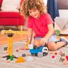 Driven by Battat  62pc Construction Playset for Kids  Toy Dump Truck & Accessories  Pretend Play  Toy Crane, Signs, Beams, & More  3 Years  Construction Crane Play Set (62pc) view 4