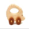 Wooden Hedgehog Toy Car  Handmade Wooden Push Toy for Toddlers & Kids, Natural Wood Woodland Animal Toy view 4
