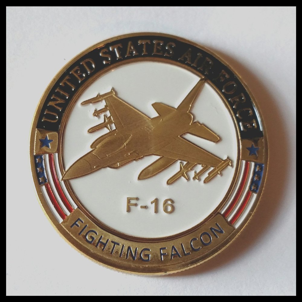 Air Force F-16 Fighting Falcon Challenge Art Coin