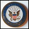 Navy Veteran Large Colorized Military Challenge Art Coin view 1