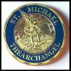 Air Force St Michael Patron Saint of Law Enforcement Archangel Challenge Art Coin view 2