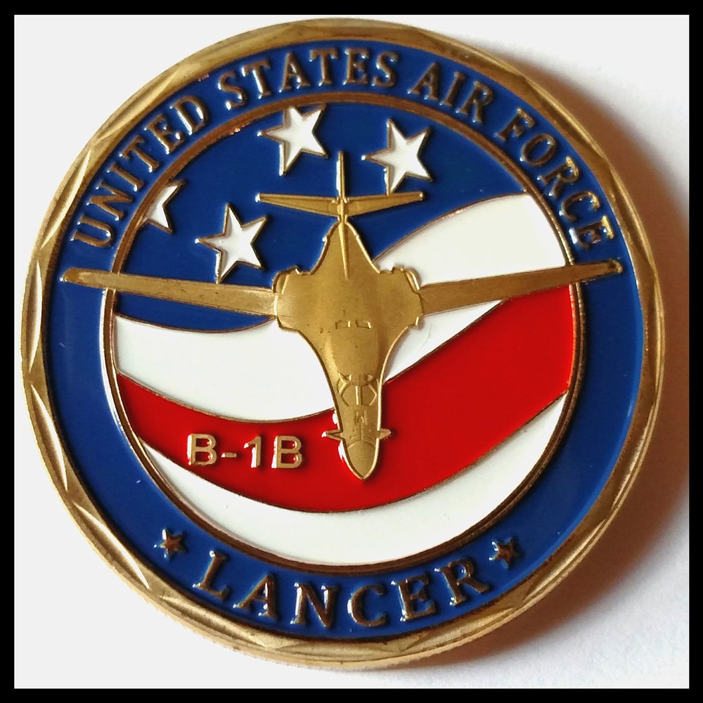 Air Force B-1B Lancer Challenge Art Coin