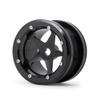 MOHERO 2.2 Alloy Beadlock 1/10 RC Wheels Rims 40mm for Crawler Axial Wraith Rock Car Pack of 4 (Black) view 2