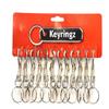 12 units mounted on a Display card Large Metal Hipster Clip on Keyrings (120) view 1