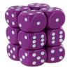 Chessex 16mm Opaque Light Purple & White Polyhedral Dice Set  Compatible with Dungeons & Dragons, Pathfinder, and Other RPGs  Includes 12 D6 Dice (CHX25627) view 1