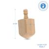 Wooden Dreidels Unfinished, Large 2-1/2 x 1 Inch, Pack of 25 Blank Wooden Dreidels to Paint, Perfect for Hanukkah Decorations, Crafts, Gifts & Family Fun by Woodpeckers view 2