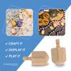Wooden Dreidels Unfinished, Large 2-1/2 x 1 Inch, Pack of 25 Blank Wooden Dreidels to Paint, Perfect for Hanukkah Decorations, Crafts, Gifts & Family Fun by Woodpeckers view 3