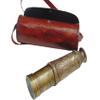 Calvin Handicrafts  Handmade Brass Nautical Telescope with Leather Case Designer Spyglass Engraved Dollond London 1920 Marine Telescope Fully Functional Telescope Maritime Gift Item view 3