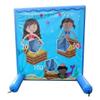 TentandTable Sealed Air Frame Game | Mermaid Treasure | Ball and Bag Toss | Includes Frame, Panel, Hand Air Pump, Balls, and Storage Bag | for Backyards, Carnivals, Schools, Birthday Parties view 1