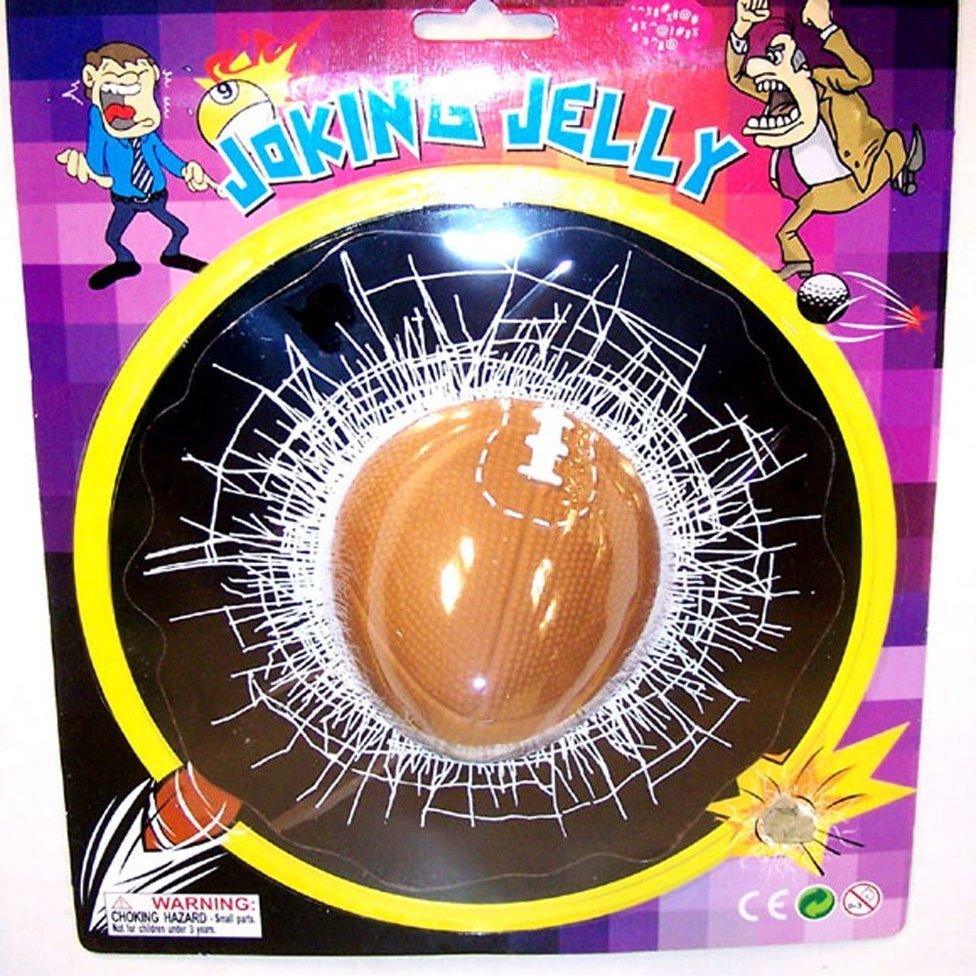 12 pieces PRACTICIAL JOKE TRICK FOOTBALL THROUGH BROKEN GLASS WINDOW