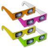Rainbow Symphony Diffraction Grating Glasses - Assorted Neon Colors (50-Pack) view 1