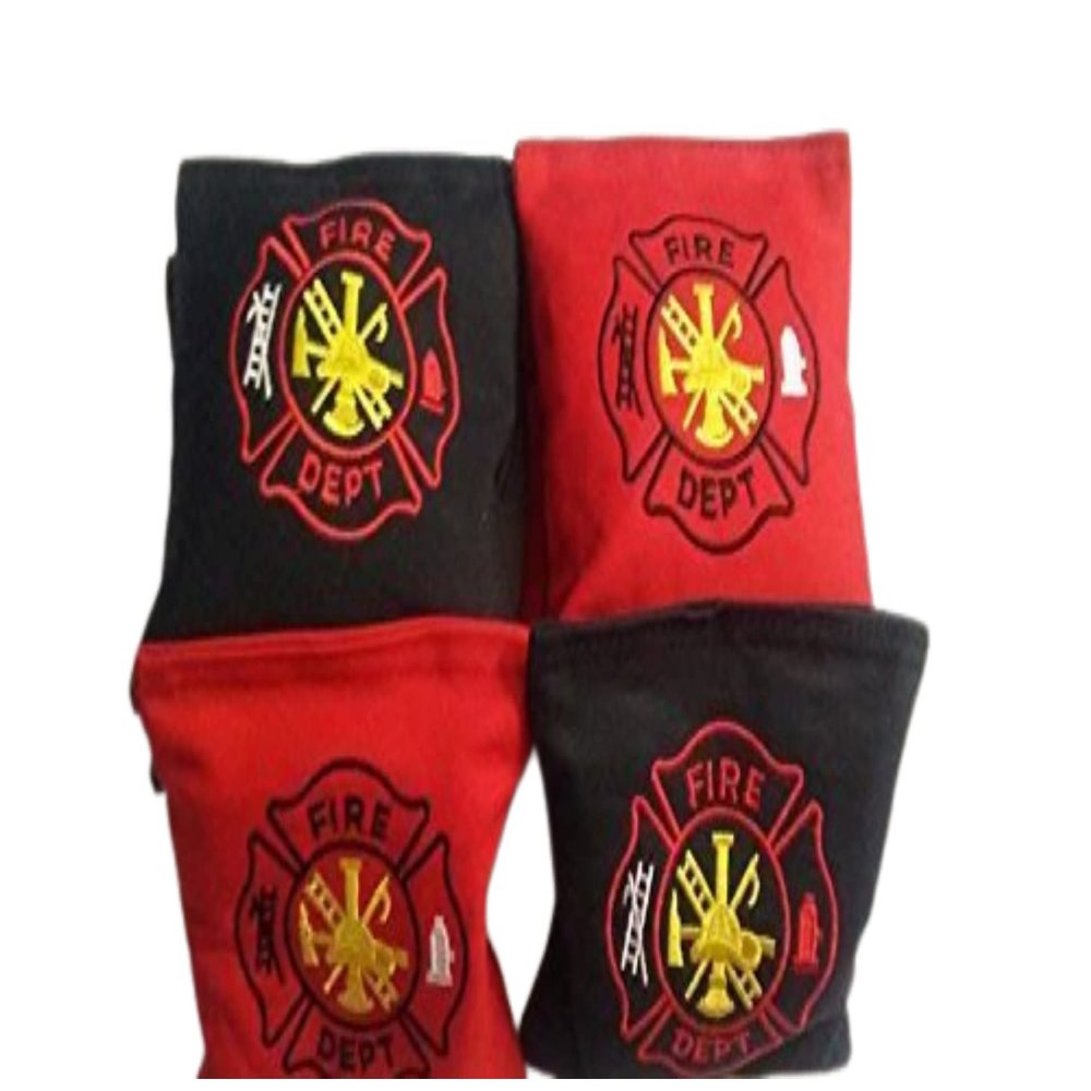 EmbroideryByZevotek Fire Dept Fire Fighter Cornhole Bags