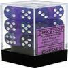 Dice Set 12d6 Borealis (16mm) 27607 Purple / White view 1