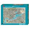 Heye 29844 City of Pop Standard 2,000 Pieces  Map Art  Includes Poster view 1