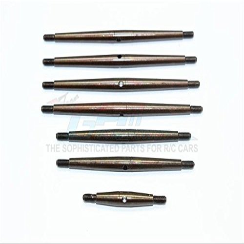 GPM For Traxxas TRX-4 Trail Defender Crawler Upgrade Parts Spring Steel Turnbuckles - 7Pc Set