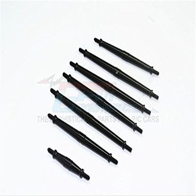 GPM For Traxxas TRX-4 Trail Defender Crawler Upgrade Parts Aluminum Turnbuckles - 7Pc Set Black