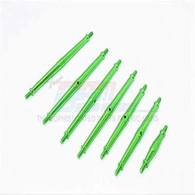 GPM For Traxxas TRX-4 Trail Defender Crawler Upgrade Parts Aluminum Turnbuckles - 7Pc Set Green