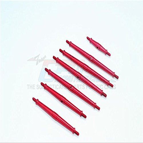 GPM For Traxxas TRX-4 Trail Defender Crawler Upgrade Parts Aluminum Turnbuckles - 7Pc Set Red
