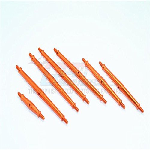 GPM For Traxxas TRX-4 Trail Defender Crawler Upgrade Parts Aluminum Turnbuckles - 7Pc Set Orange