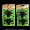 4pc-Life Size Fuzzy Black TARANTULA SPIDER Glitter Figure Model Craft Decoration view 4